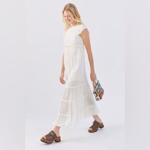 Urban Outfitters Sandra Ruffle Midi Dress